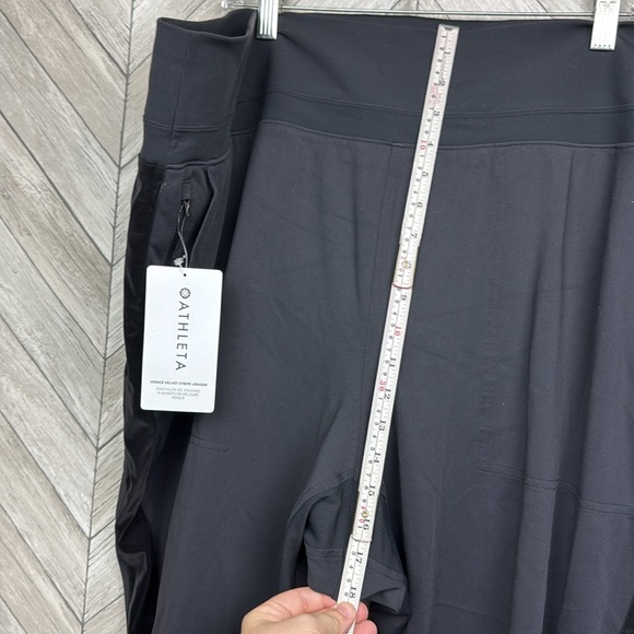 Nwt athleta venice velvet stripe jogger 3x black joggers pants high waisted - Picture 16 of 16